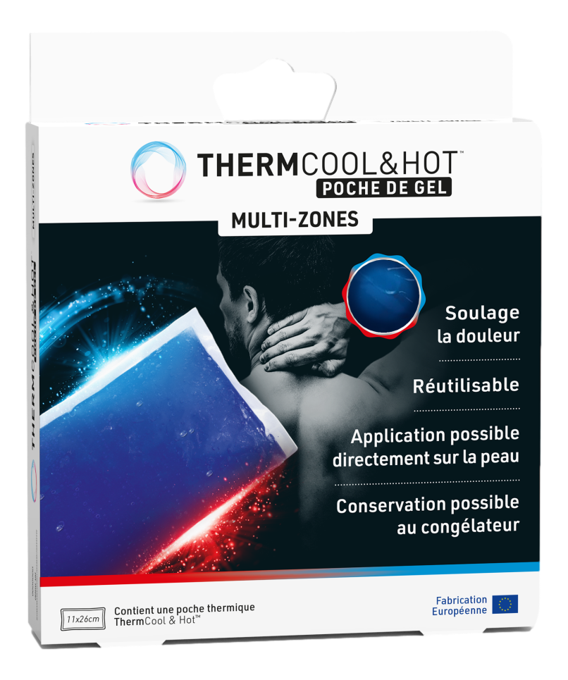 THERMCOOL AND HOT poche de gel multi zones 11x26 cm 1 poche